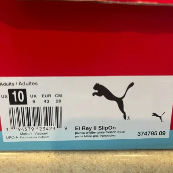 PUMA El Rey II Slip-On Sneakers Size 10 NWT – White - Picture 6 of 6